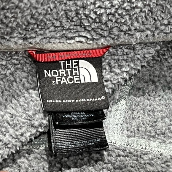 The North Face Gray 1/4 Zip Up Fleece Coat Outwear Coat Jacket Men's XL - Picture 9 of 10